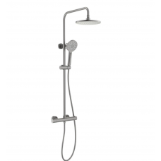 Душевая система AQUATEK Европа AQ2343BGM с термостатом оружейная сталь